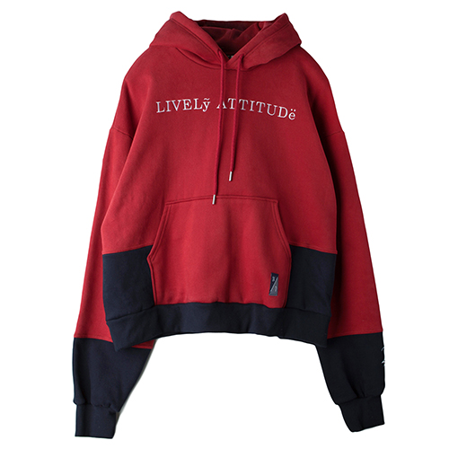 [ROMANTIC CROWN] LIVELY WIDE HOODIE_BURGUNDY