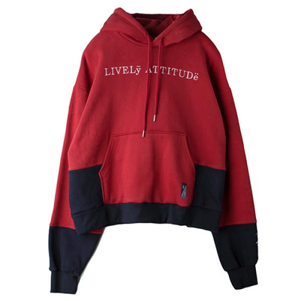 [ROMANTIC CROWN] LIVELY WIDE HOODIE_BURGUNDY