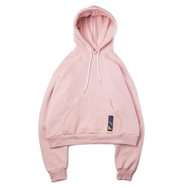 [ROMANTIC CROWN] STANDARD DROP SHOULDER WIDE HOODIE_PINK