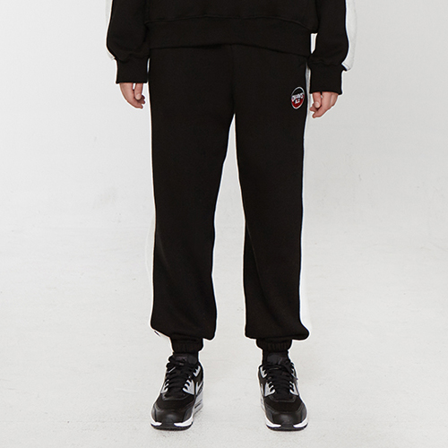 TAPED HAIR CALF PANEL PANTS_BK
