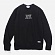 CUT OFF CREWNECK-BLACK