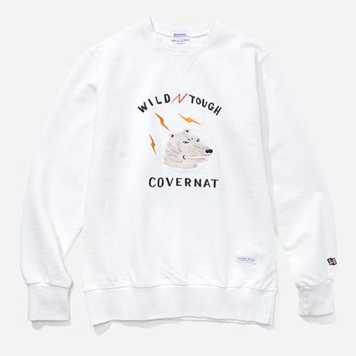 FW WILD TOUGH CREWNECK-WHITE