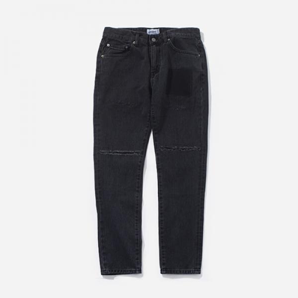 FW BLACK DENIM PANTS - SLIM FIT-BLACK