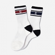 FW SMALL C LOGO 2PACK SOCKS-IVORY