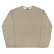 [NAMEOUT] BASIC OVERSIZED CREWNECK SWEATSHIRTS - BEIGE
