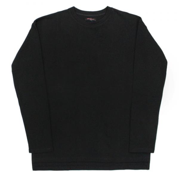 [NAMEOUT] BASIC OVERSIZED SLEEVE T - BLACK