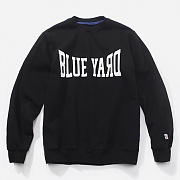 COLLEGE LOGO CREWNECK-BLACK