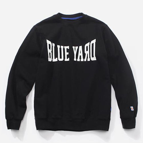COLLEGE LOGO CREWNECK-BLACK