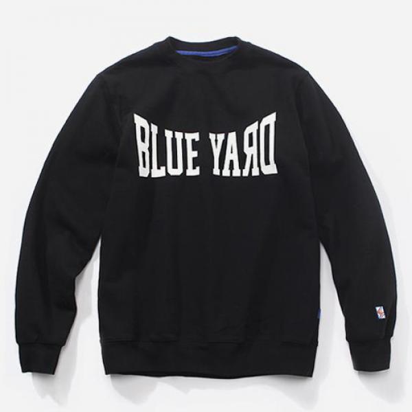 COLLEGE LOGO CREWNECK-BLACK