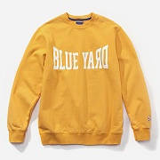 COLLEGE LOGO CREWNECK-MUSTARD