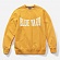 COLLEGE LOGO CREWNECK-MUSTARD