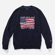 16A/W FLAG CREWNECK-NAVY