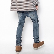 2016 FW BLUE ROUGH WASHED JEAN SKINNY