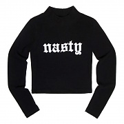 [NYPM] BITXX NASTY CROP TEE (BLK)
