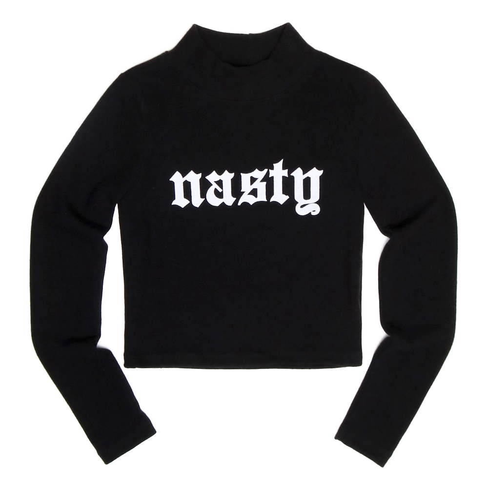 [NYPM] BITXX NASTY CROP TEE (BLK)