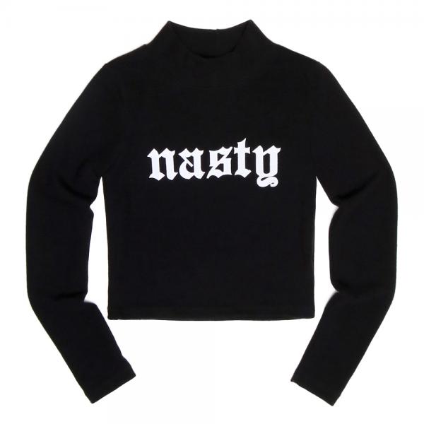 [NYPM] BITXX NASTY CROP TEE (BLK)
