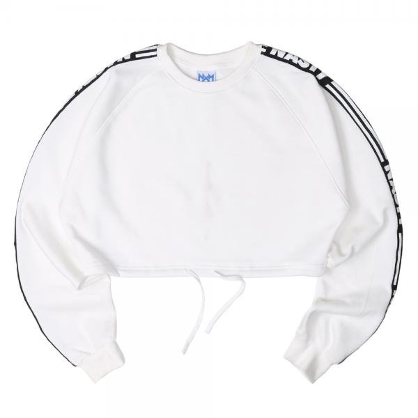 [NYPM] NASTY LINE FIT SWEATSHIRTS (WHT)