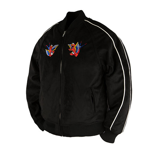 [ROMANTIC CROWN] ELMO 6OZ WINTER SOUVENIR JACKET_BLACK