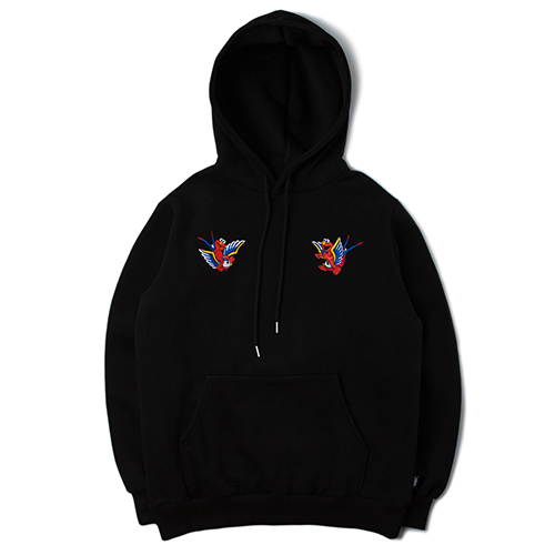 [ROMANTIC CROWN] ELMO SWALLOW HOODIE_BLACK