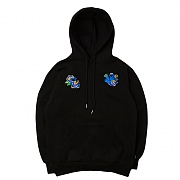 [ROMANTIC CROWN] COOKIE MONSTER ROSE HOODIE_BLACK