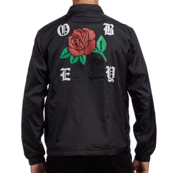 (121800237)SPIDER ROSE GRAPHIC JKT-BLK