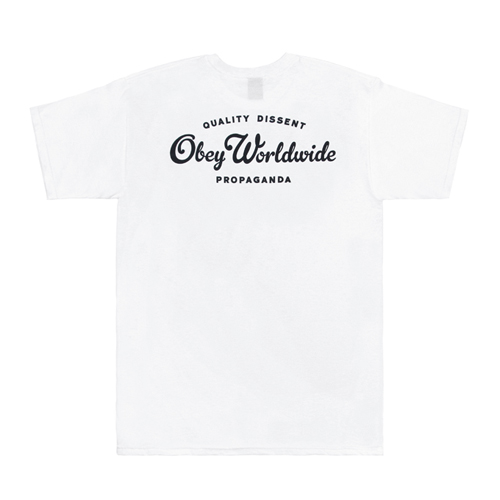 (163081303)QUALITY DISSENT PRPGNDA TEE-WHT