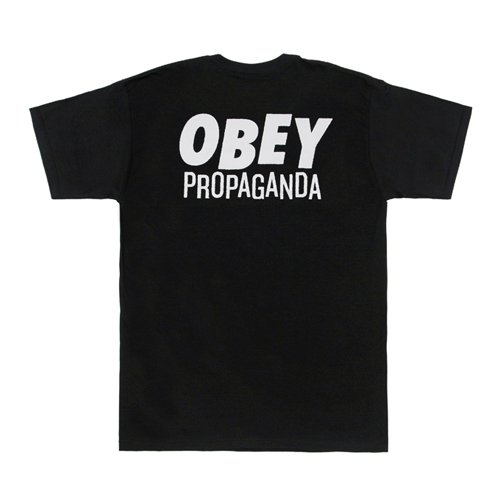 (163081340)JUMBLED UP PROPAGANDA TEE-BLK