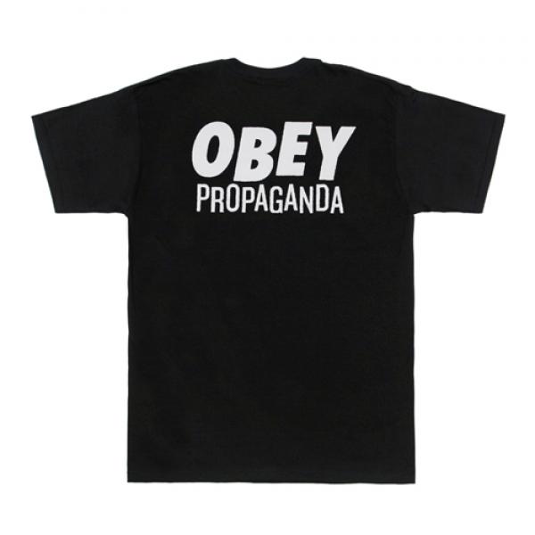 (163081340)JUMBLED UP PROPAGANDA TEE-BLK