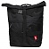 (100010076)REVOLT RED ROLLTOP BAG-BLK