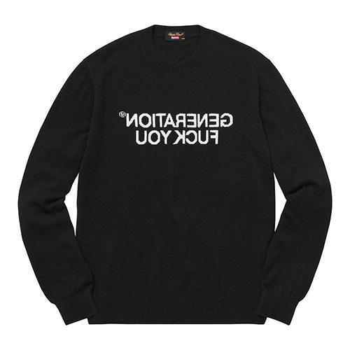Supreme x UNDERCOVER Generation Fuck You Sweater - Black