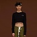 BACK LOGO CROP SLEEVE T_BLACK