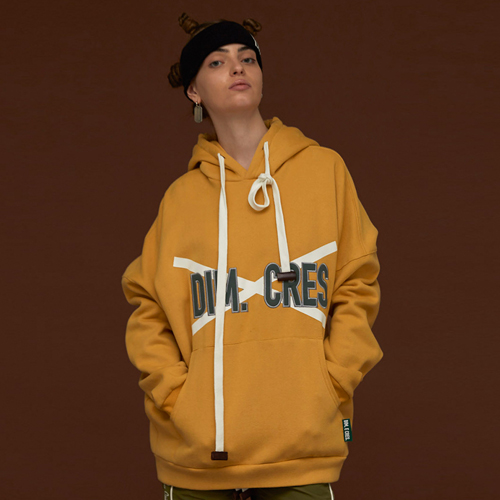 DIM X-LOGO HOODIE_YELLOW