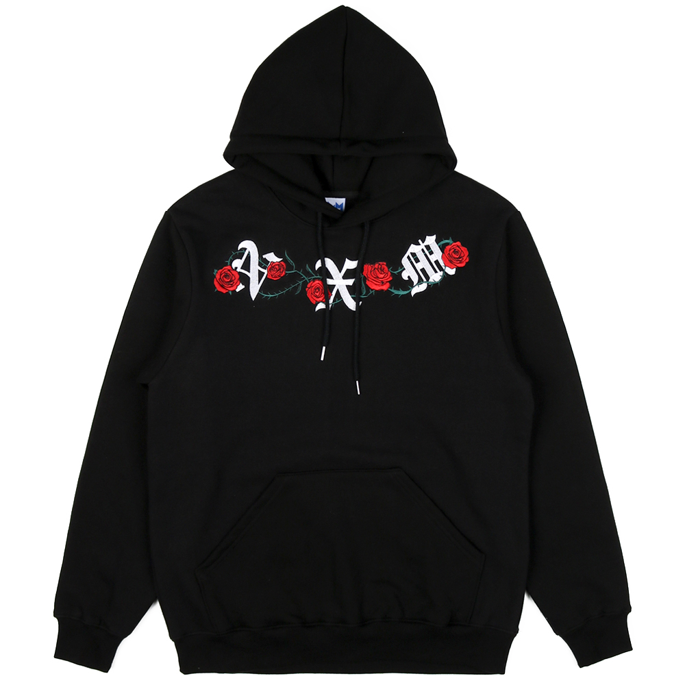 [NYPM] NOISE ROSE HOODIE (BLK)