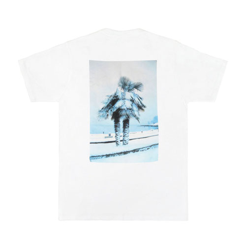 SNOW PALM TEE-WHT