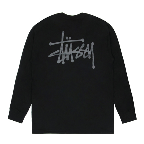 BASIC STUSSY LS TEE-BLACK/GRY