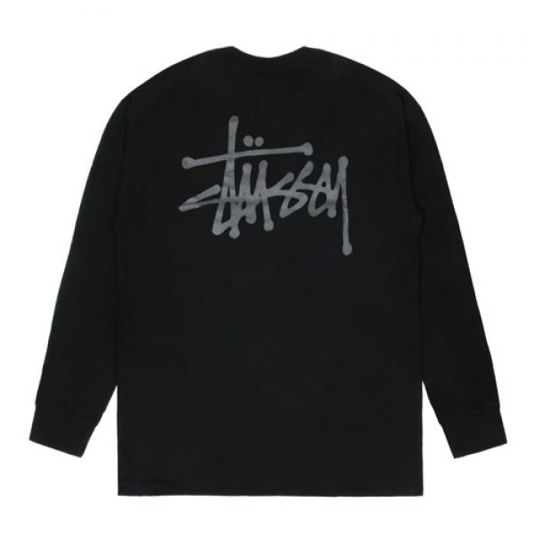 BASIC STUSSY LS TEE-BLACK/GRY