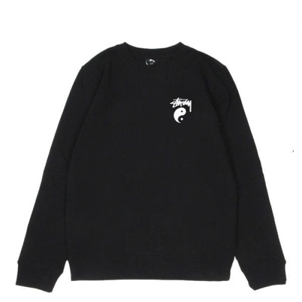 STOCK YIN YANG CREW-BLACK