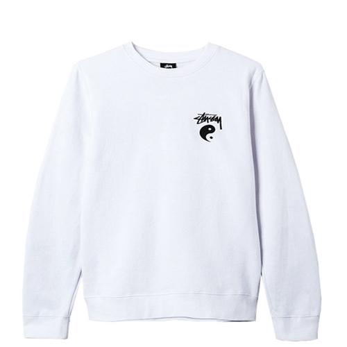 STOCK YIN YANG CREW-WHT