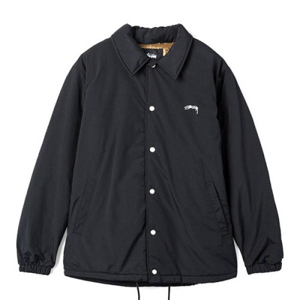 SMOOTH STOCK COACH JACKET-BLACK