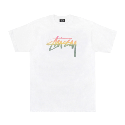 STOCK FADE TEE-WHT