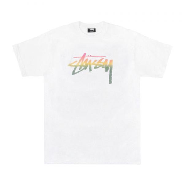 STOCK FADE TEE-WHT