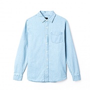 DENIM SHIRT-L.BLU