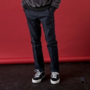 [] Denim Two Pocket Banding Pants