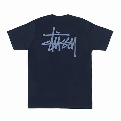 BASIC STUSSY TEE-NAVY