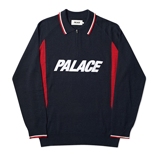 POLO ZIP KNIT BLACK