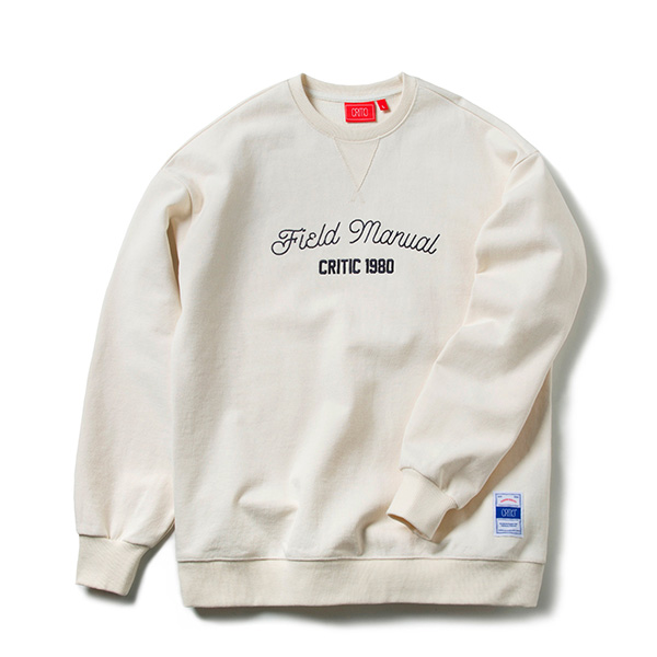 FIELD MANUAL SWEATSHIRT (CREAM)_CTOEPCR03UY5