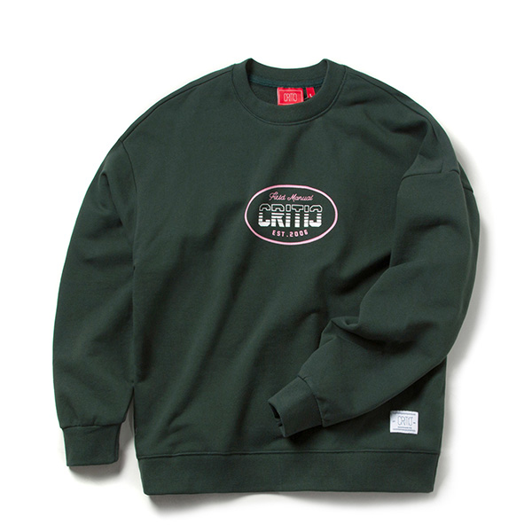 CRITIC RACING LOGO SWEATSHIRT (GREEN)_CTOEPCR04UG0