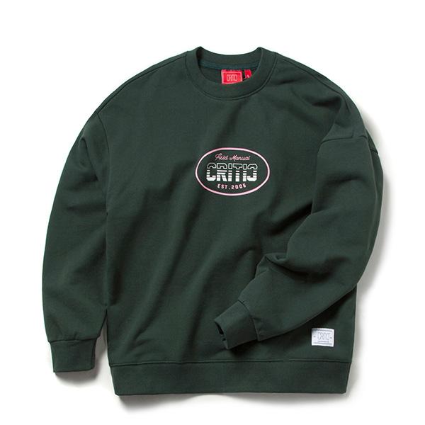 CRITIC RACING LOGO SWEATSHIRT (GREEN)_CTOEPCR04UG0