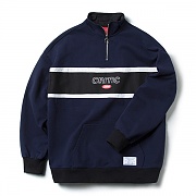 HALF ZIP UP OVERFIT SWEATSHIRT (NAVY)_CTOEPCR06UN0