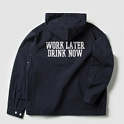 HOODED COACH JACKET (NAVY)_CMOEPJK31MN0
